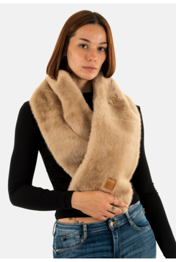 Echarpe freeman t. porter livie leo fur p101-p f1362 fauve
