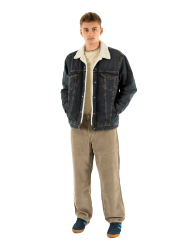 Blousons et vestes levi's® relaxed fit sherpa trkr 0020 night shadows she