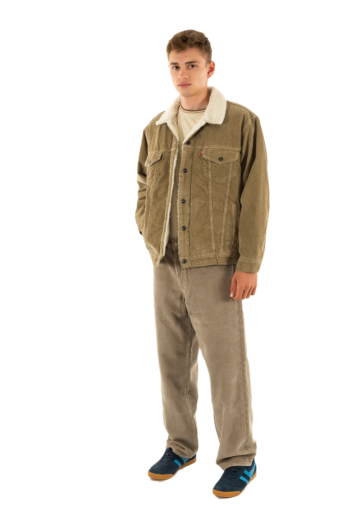 Blousons et vestes levi's® relaxed fit sherpa trkr 0022 timber wolf