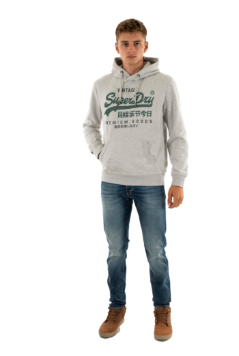 Sweat superdry vl duo classic hiz ice grey marl
