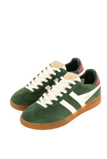 Baskets basses gola cyclone trainer nh evergreen/off white/cerise/gum