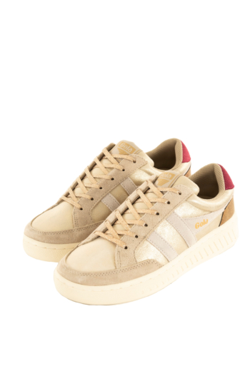 Baskets basses gola superslam blaze ii trainer yw gold/off white