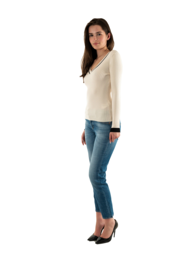 Pull hiver morgan 232-mgala ivoire
