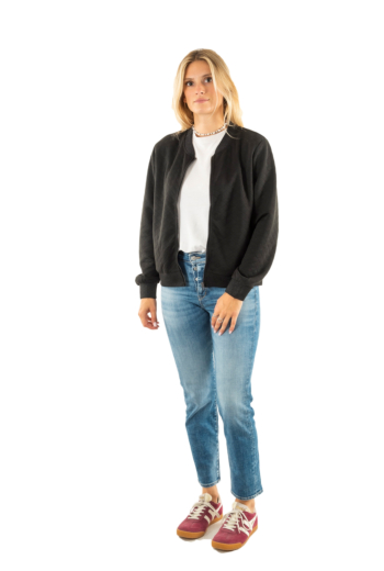 Sweat only joyce black rib black glitter