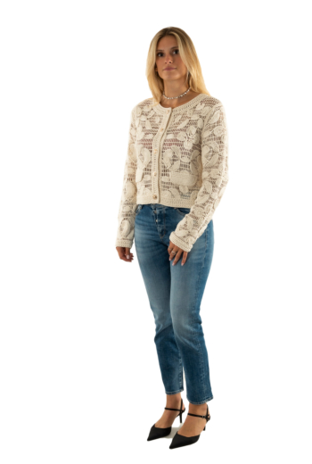 Gilets cardigans morgan 252-mdaf ivoire