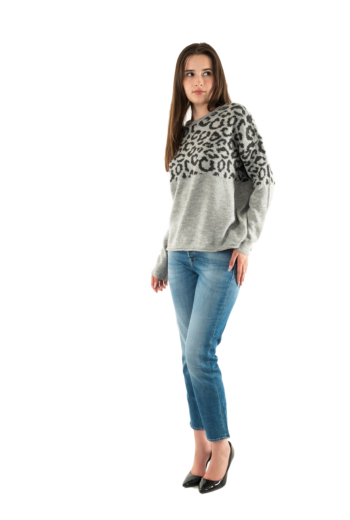 Pull hiver only jade light grey mela/leo/dark g