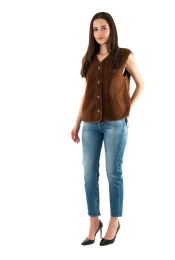 Gilets sans manche please l0dv 1850 marrone