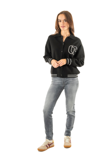 Gilets cardigans Le Temps Des Cerises kaleb 0001 black
