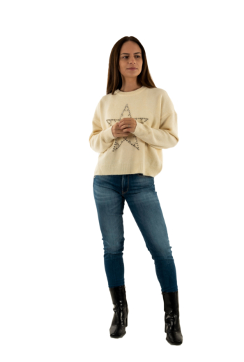 Pull hiver only renata whitecap gray silver bling