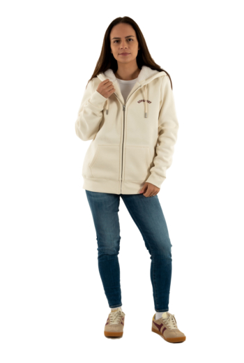 Sweat superdry borg lined 8ml desert bone off white
