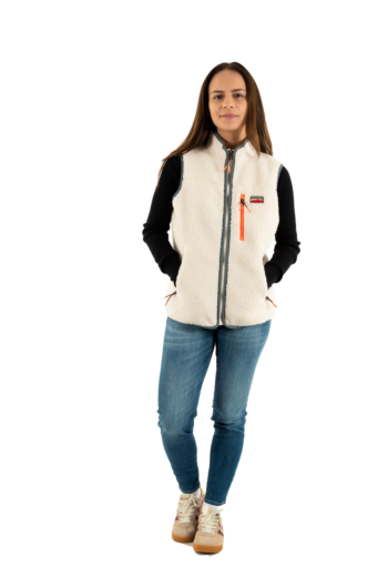 Gilets cardigans superdry outdoor fleece 39e ecru