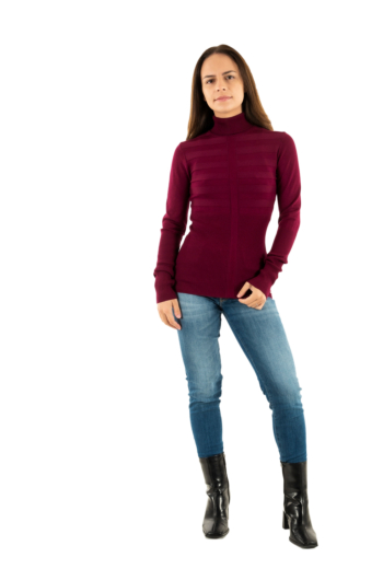 Pull leger morgan mentos plum