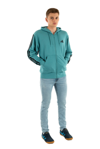 Sweat adidas sportswear m 3s ft fz hd turpou/noir