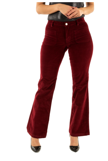 Pantalons la petite etoile sonny 55 bordeaux