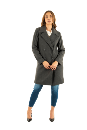 Manteaux only adina dark grey melange