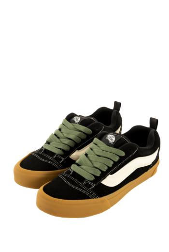 Baskets basses vans knu skool pop black/green yj71
