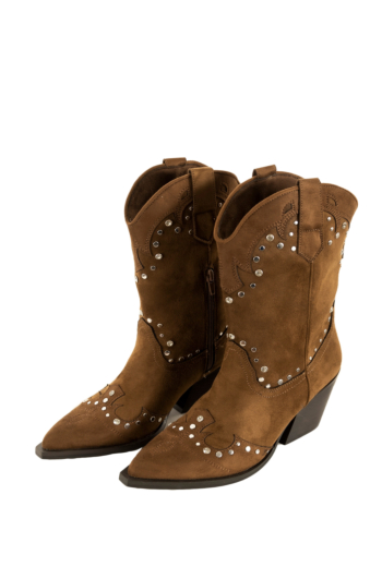 Bottines corina botin cowboy marron