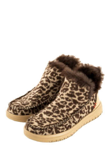 Bottines hey dude camden brushed 90l leopard