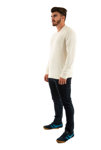 Pull hiver armani exchange xm000338 u0009 off white