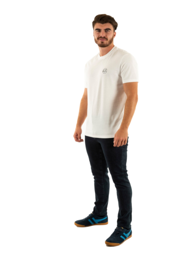 Tee shirt armani exchange xm000558 u0009 off white