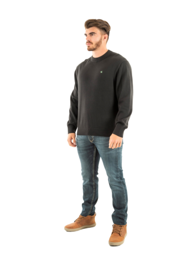 Sweat calvin klein jeans crewnk ub1 black
