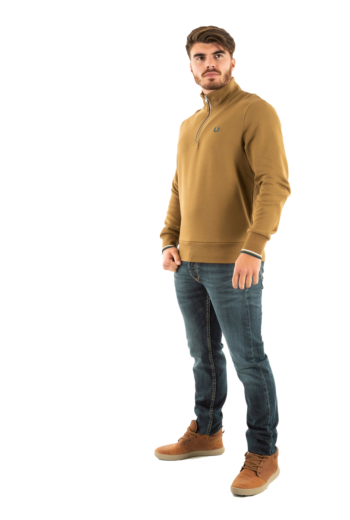 Sweat fred perry half zip z60 shdstn/ecr/dkpet