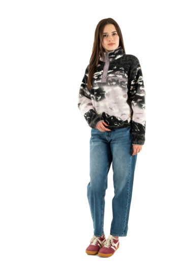 Pull hiver columbia helvetia ii printed crop 554 shale purple si