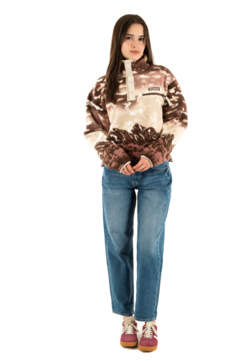 Pull hiver columbia helvetia ii printed crop 256 tobacco sisters