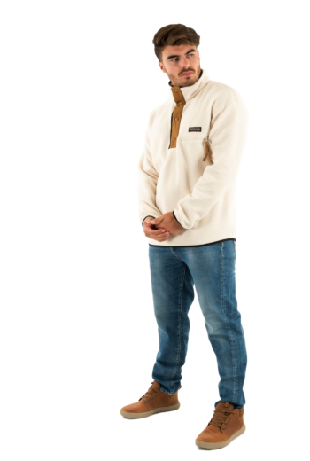 Pull hiver columbia helvetia ii half snap fl 191 chalk