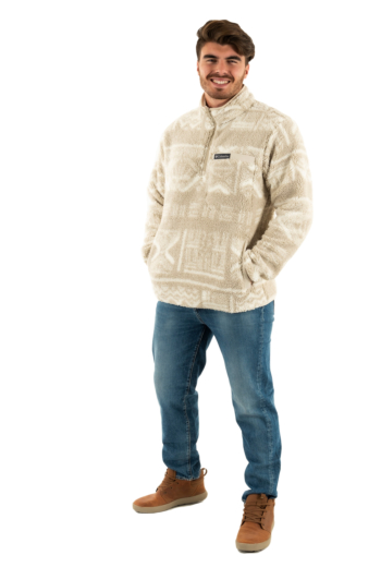 Pull hiver columbia rugged ridge high pile h 278 dark stone desc