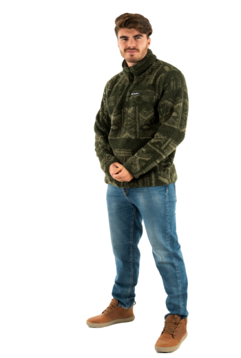 Pull hiver columbia rugged ridge high pile h 366 greenscape desc