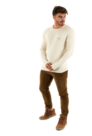 Pull hiver Benson & Cherry founder ecru