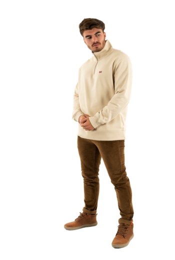 Sweat levi's® original hm 1/4 zip 0002 fog