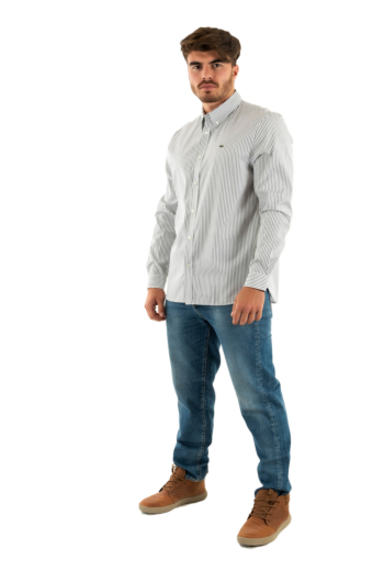 Chemise lacoste ch5084 737 blanc/vert
