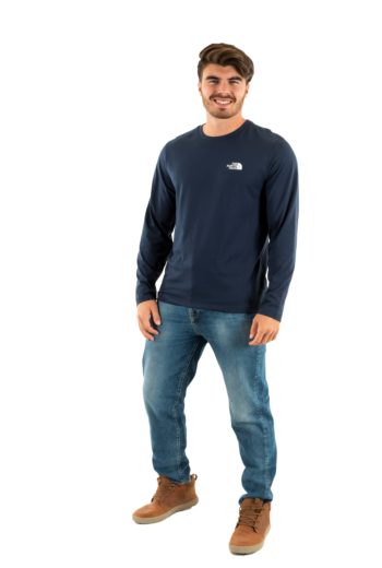 Tee shirt manches longues the north face l/s simple dome 8k2 summit navy