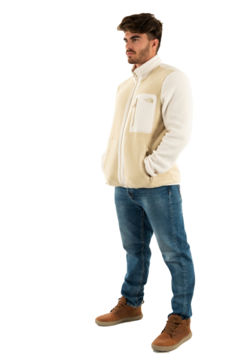 Gilets cardigans the north face yumiori full zip fr0 gravel/white dune/grave