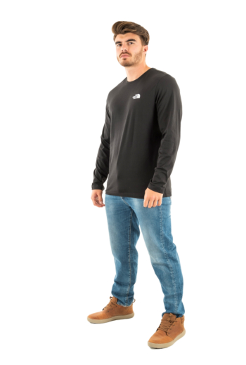 Tee shirt manches longues the north face l/s simple dome jk3 tnf black