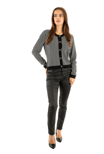 Gilets cardigans morgan 252-msixta noir/off white
