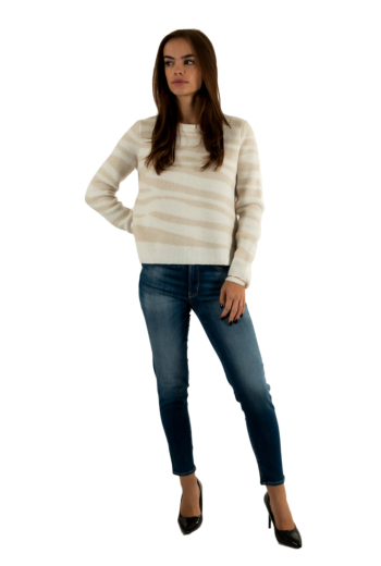 Pull hiver morgan 252-mtigra ivoire m