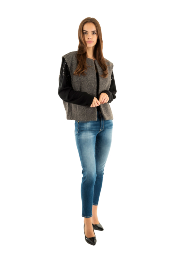 Gilets cardigans only mila life dark grey melange