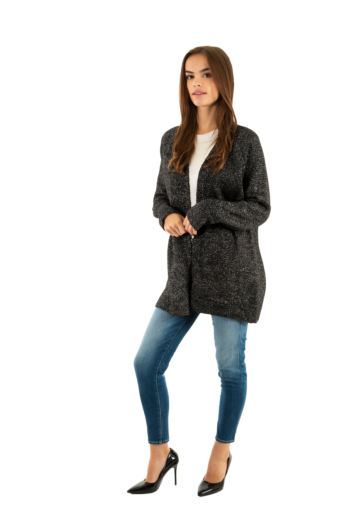 Gilets cardigans only benin black silver glitter