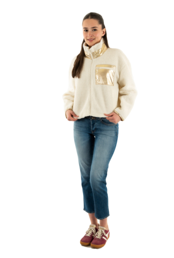 Gilets cardigans only tracy cloud dancer light gold