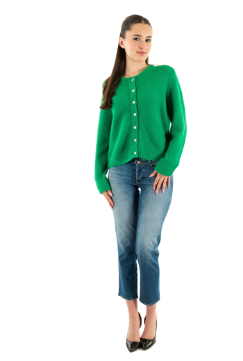 Gilets cardigans only maggie medium green melange