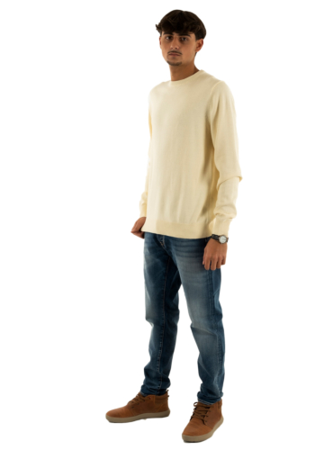 Pull hiver superdry essentials h5e classic cream