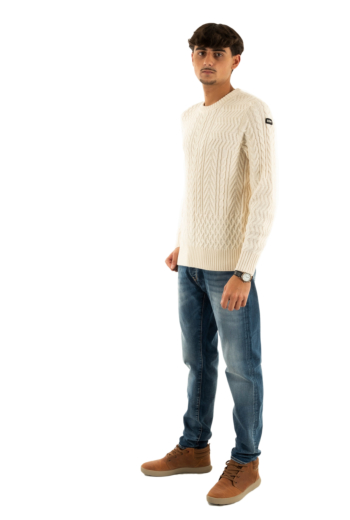 Pull hiver schott plketh1 off white