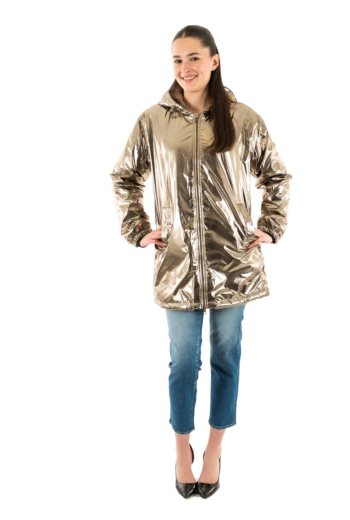 Blousons et vestes only fry walnut metallic + walnut fur