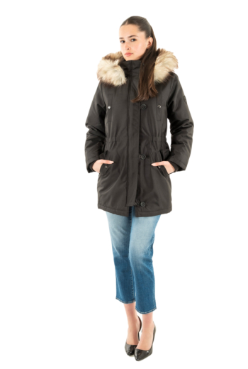 Blousons et vestes only iris black nature fur