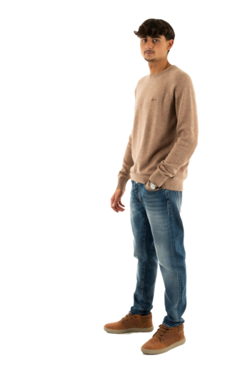 Pull hiver superdry wool blend h8p macadamia brown marl