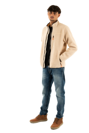 Gilets cardigans superdry outdoor full zip fleece 1lg oatmeal beige