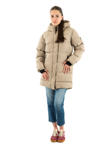 Doudounes superdry sports puffer mid 9un winter twig beige